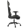 Chaise de jeu de massage repose-pied Noir&Camouflage Similicuir 633307633307