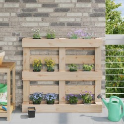 Caisses à fleurs pour palettes Euro 24 pcs Noir 633311633311