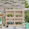 Caisses à fleurs pour palettes Euro 24 pcs Noir 633311633311