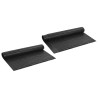 Feuille de drainage nervurée 2 pcs Noir 1 x 20 m HDPE 633314633314
