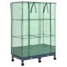 Jardinière de jardin avec couverture de serre et roues 2 pc PP 633324633324