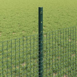 Clôture en fil soudé avec poteaux 50 x 0,5 m Vert Maille 633327633327
