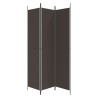 Cloison de séparation 3 panneaux Marron 150x220 cm Tissu 633329633329
