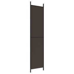 Cloison de séparation 3 panneaux Marron 150x220 cm Tissu 633329633329