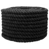 Corde Noir 2 x 2 x 2500 cm Coton 633336633336