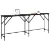 Table console Chêne noir 180 x 30 x 75 cm Bois d'ingénierie 633340633340