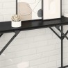 Table console Chêne noir 180 x 30 x 75 cm Bois d'ingénierie 633340633340
