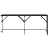 Table console Chêne noir 180 x 30 x 75 cm Bois d'ingénierie 633340633340