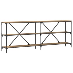 Table console Chêne artisan 200 x 30 x 75 cm Bois d'ingénierie 633341633341