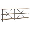 Table console Chêne artisan 200 x 30 x 75 cm Bois d'ingénierie 633341633341