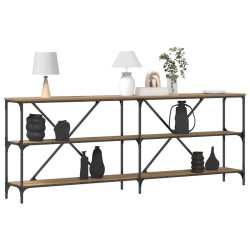 Table console Chêne artisan 200 x 30 x 75 cm Bois d'ingénierie 633341633341