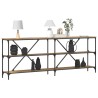 Table console Chêne artisan 200 x 30 x 75 cm Bois d'ingénierie 633341633341