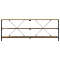 Table console Chêne artisan 200 x 30 x 75 cm Bois d'ingénierie 633341633341