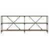 Table console Chêne artisan 200 x 30 x 75 cm Bois d'ingénierie 633341633341