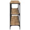 Table console Chêne artisan 200 x 30 x 75 cm Bois d'ingénierie 633341633341