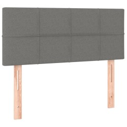 Tête de lit à LED Gris foncé 100x5x78/88 cm Tissu 633342633342