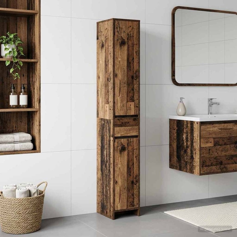 Armoire de salle de bain Bois ancien 30 x 33 x 190 cm 633348633348