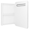 Armoire de salle de bain à miroir LED Blanc brillant 60x11x80cm 633349633349