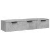 Armoire murale Gris béton 102x30x20 cm Bois d'ingénierie 633352633352