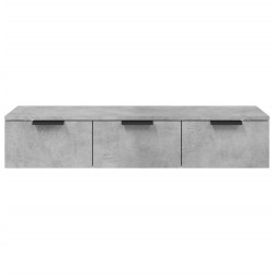 Armoire murale Gris béton 102x30x20 cm Bois d'ingénierie 633352633352
