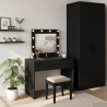 Table de Toilette Noir 83 x 40 x 70 cm Bois d'ingénierie 633354633354