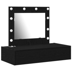 Table de Toilette Noir 83 x 40 x 70 cm Bois d'ingénierie 633354633354