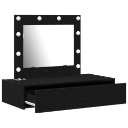 Table de Toilette Noir 83 x 40 x 70 cm Bois d'ingénierie 633354633354