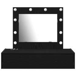 Table de Toilette Noir 83 x 40 x 70 cm Bois d'ingénierie 633354633354