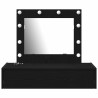 Table de Toilette Noir 83 x 40 x 70 cm Bois d'ingénierie 633354633354