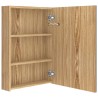 Armoire de salle de bain à miroir LED Chêne 50x13x70 cm 633355633355