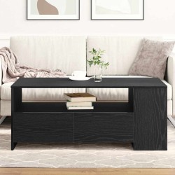 Table basse Chêne noir 102 x 55 x 43,5 cm Bois d'ingénierie 633358633358