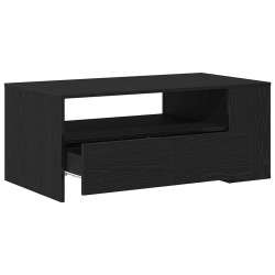 Table basse Chêne noir 102 x 55 x 43,5 cm Bois d'ingénierie 633358633358