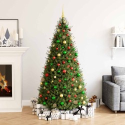 Ensemble de boules de Noël 112 pcs rouge vert doré polystyrène 633359633359