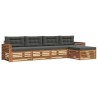 Ensemble de canapés d'extérieur 5 pcs Naturel et Anthracite 633370633370