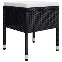 Ensemble à manger de jardin 7 pcs Noir 633372633372
