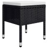 Ensemble à manger de jardin 7 pcs Noir 633372633372