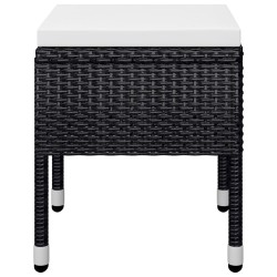 Ensemble à manger de jardin 7 pcs Noir 633372633372