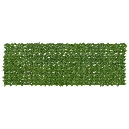 Écran de balcon avec feuilles Vert et jaune 300 x 100 cm 633373633373