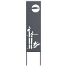Écran de confidentialité de jardin Anthracite 32 x 140 cm 633375633375