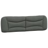 Coussin de tête de lit Hvar gris foncé 180 cm tissu 633377633377