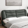 Coussin de tête de lit Hvar gris foncé 180 cm tissu 633377633377