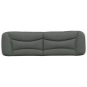 Coussin de tête de lit Hvar gris foncé 180 cm tissu 633377633377