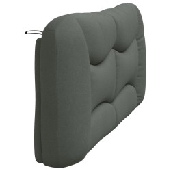 Coussin de tête de lit Hvar gris foncé 180 cm tissu 633377633377