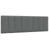 Coussin de tête de lit Hanko gris foncé 160 cm tissu 633379633379