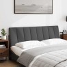 Coussin de tête de lit Hanko gris foncé 160 cm tissu 633379633379