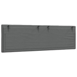 Coussin de tête de lit Hanko gris foncé 160 cm tissu 633379633379