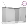 Filet anti-moustiques pour lit 156 mailles 3 pcs Noir Polyester 633383633383