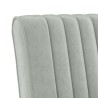 Fauteuil sans accoudoirs gris clair velours 633384633384