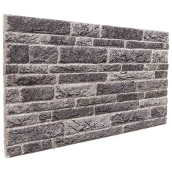 Panneaux muraux 10 pcs Anthracite 100 x 50 cm Mousse EPS 633390633390