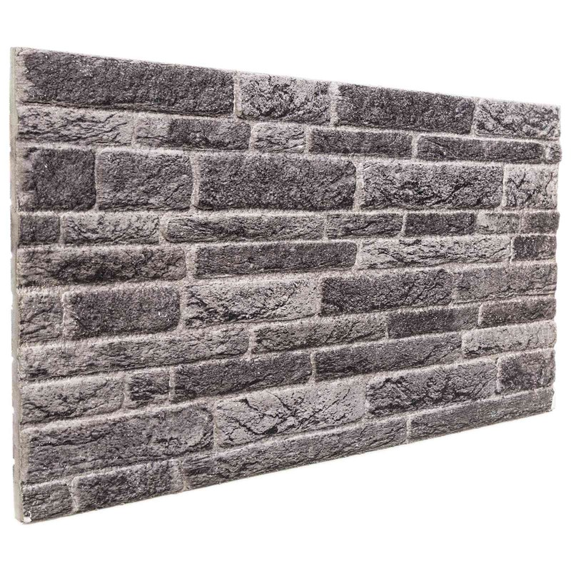 Panneaux muraux 10 pcs Anthracite 100 x 50 cm Mousse EPS 633390633390